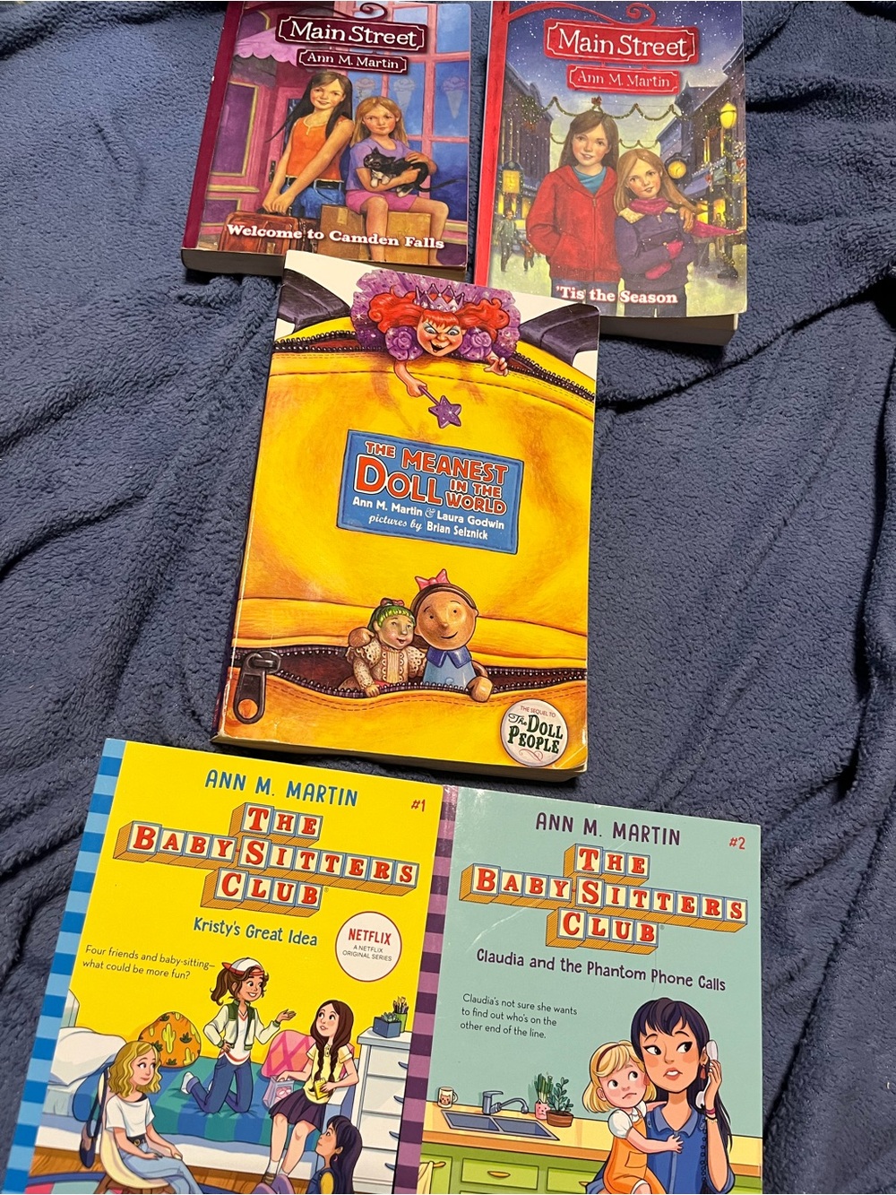 Ann.M .Martin Book Bundle 5 Books Total 5 Paperbacks as Pictured